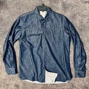 Lanvin En Bleu line made in Japanese premium denim shirt  "japan only fusion"